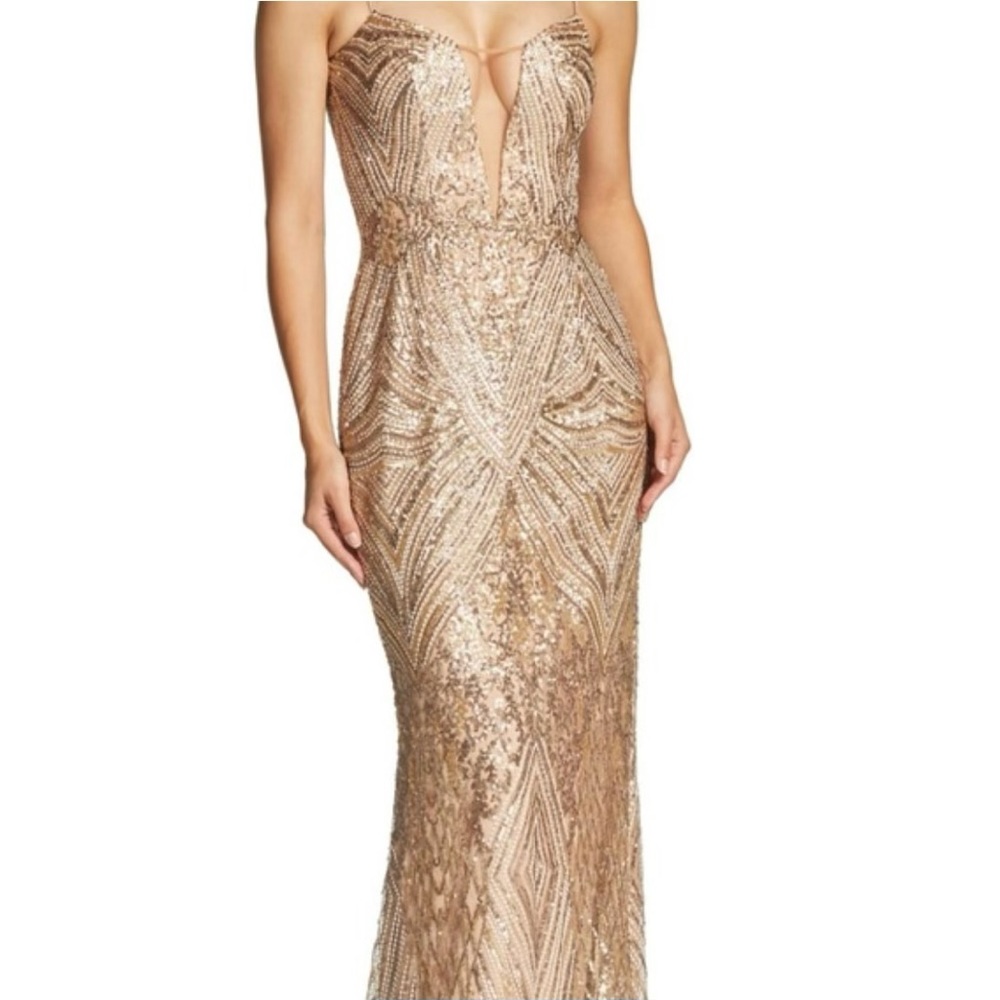 Dress The Population Mara Art Deco Sequin Trumpet Gown
Size X-Small